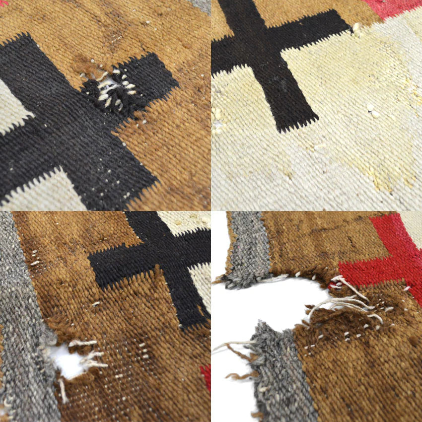 ~1930s Navajo Rug, Cross Pattern, Rare Pattern, 118cm x 159cm...
