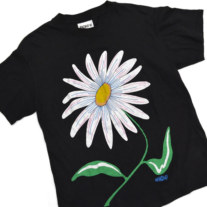 90's FUNSTUFF NY Flower Art T-shirt... L