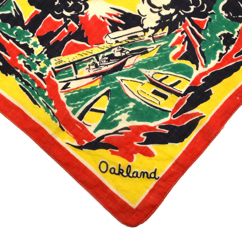 30's San Francisco World's Fair Advertising Bandana...
