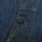 1940s US Navy Shawl Collar Denim Jacket, Dark Navy, Multiple Stencils...