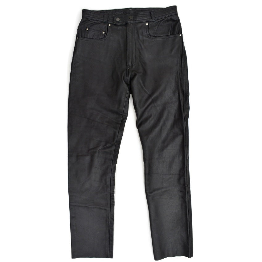 ~90's PAKISTAN LEATHER PANTS...W32