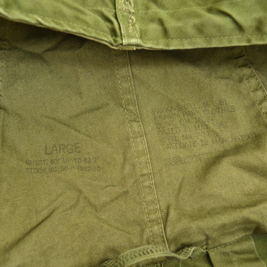 50's US ARMY M-51 Kravin Park Clothes Early Type Fishtail Parka... L
