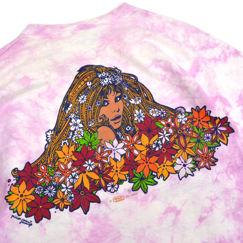 70's Crazy Shirts 'Hula Girl' Double-Sided Print T-Shirt...