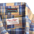 60's Capper & Capper by Hathaway MADRAS Short-Sleeve Shirt ... M