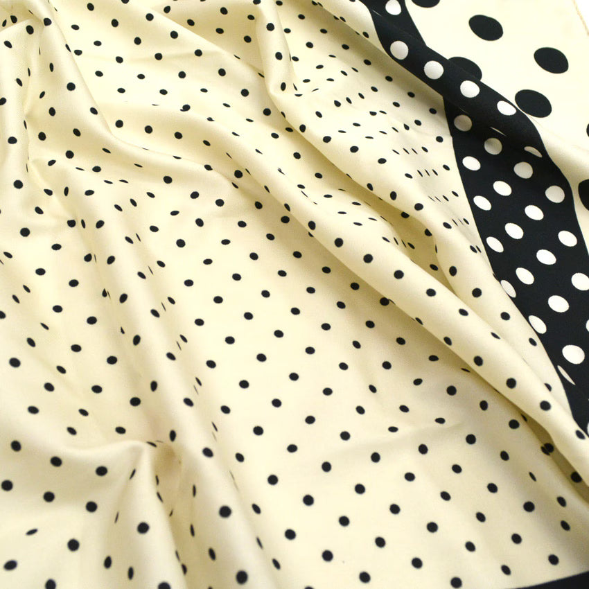 Deadstock Old Polka Dots 白黒 スカーフ ...