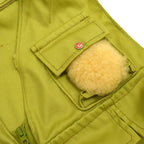~70's ideal fishing vest, lime green... M
