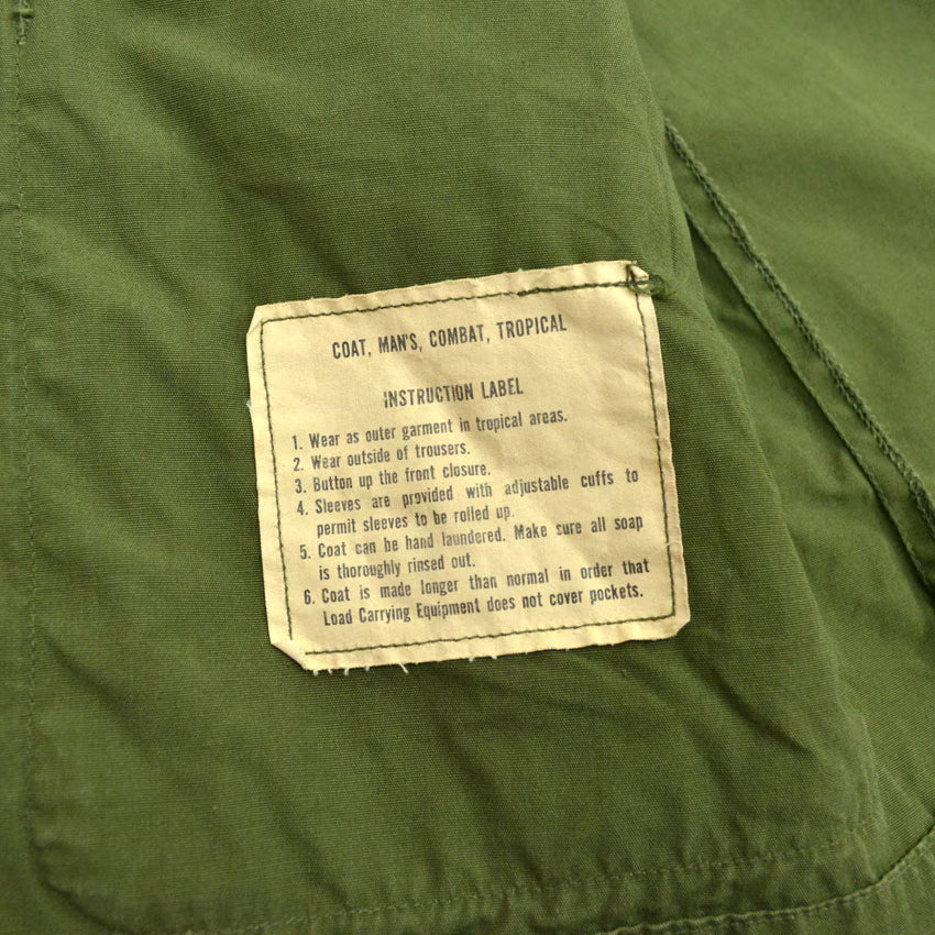 60's Stenciled US ARMY Jungle Fatigue 3RD Non-Ripstop ... SR