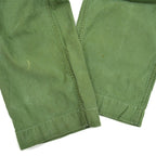 60's USMC P-58 UTILITY COTTON SATEEN TROUSERS... W33×L28