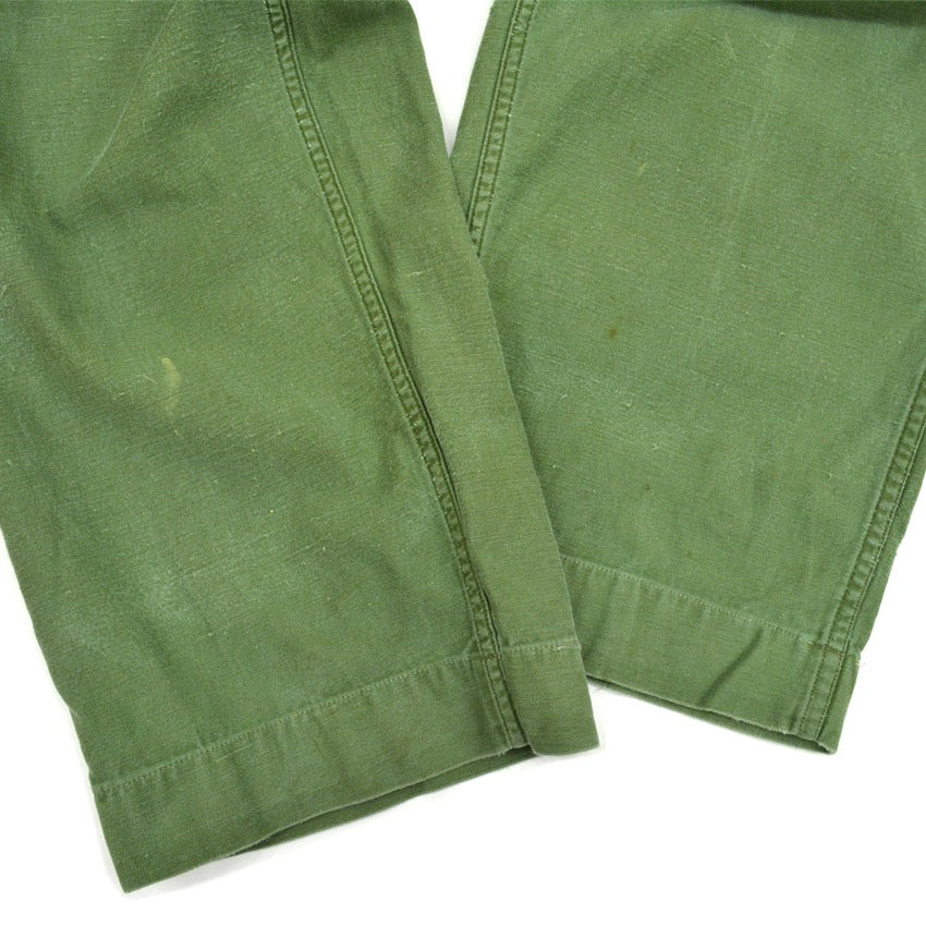 60's USMC P-58 UTILITY COTTON SATEEN TROUSERS... W33×L28