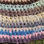 Old American Circle Braided Rug Handmade ... 大 118cm