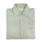 60's Van Cort Rayon Shirt, Mint Green... Size M, One Wash
