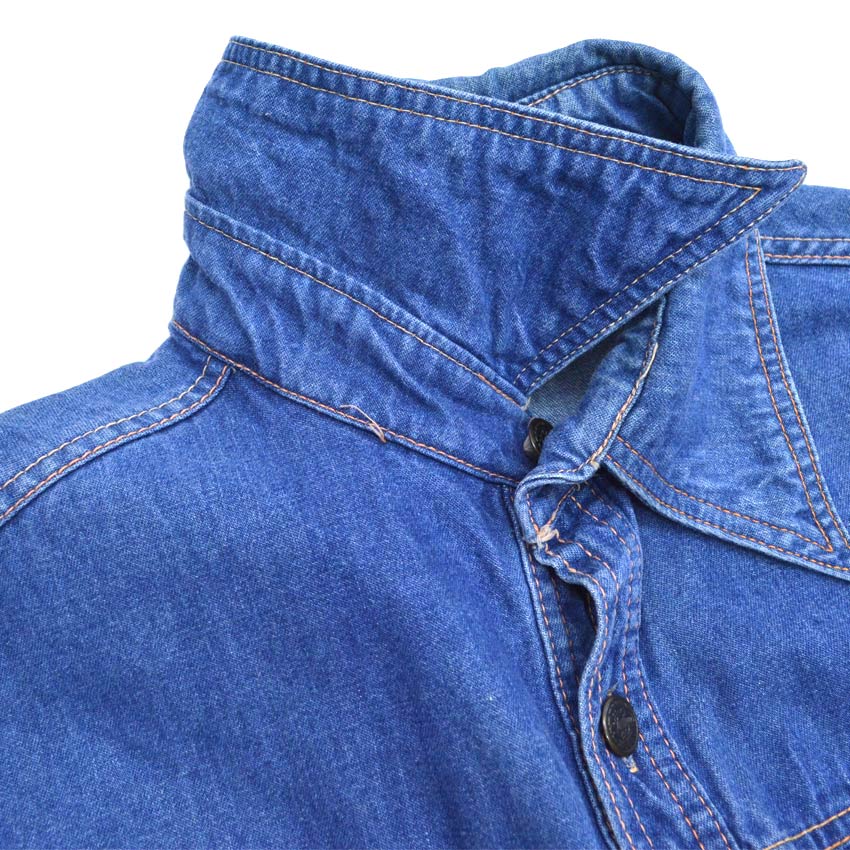 70's NATIONAL Denim Shirt, 70s Culture, Hippie... L