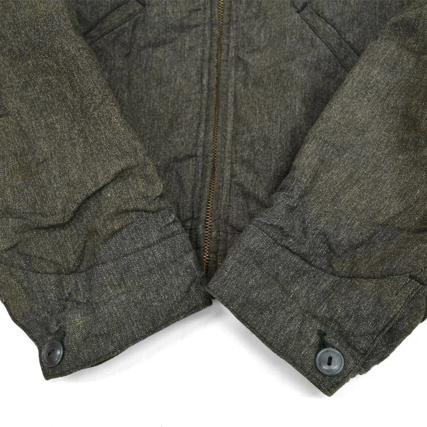 1950s- Casey Jones Black Chambray Work Jacket... 40