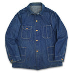 ~60's INDIGO 4POKETS DENIM COVERALL... 42