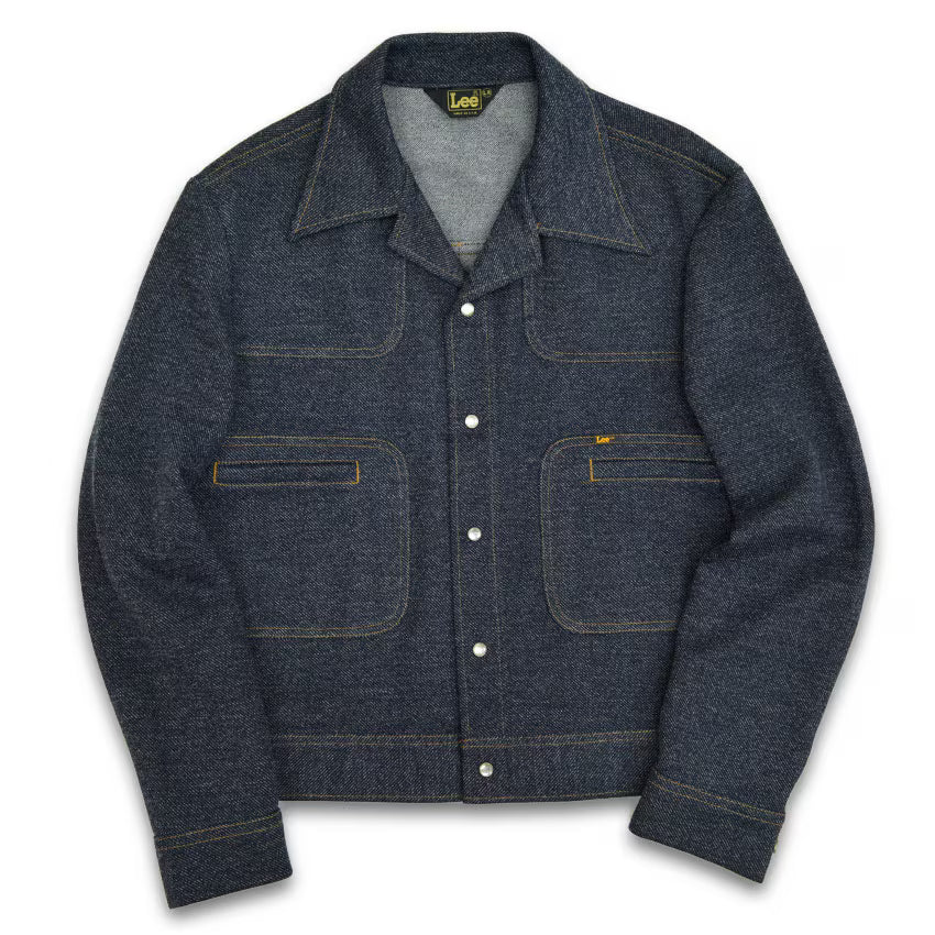 70's Lee jersey material trucker style jacket... LR