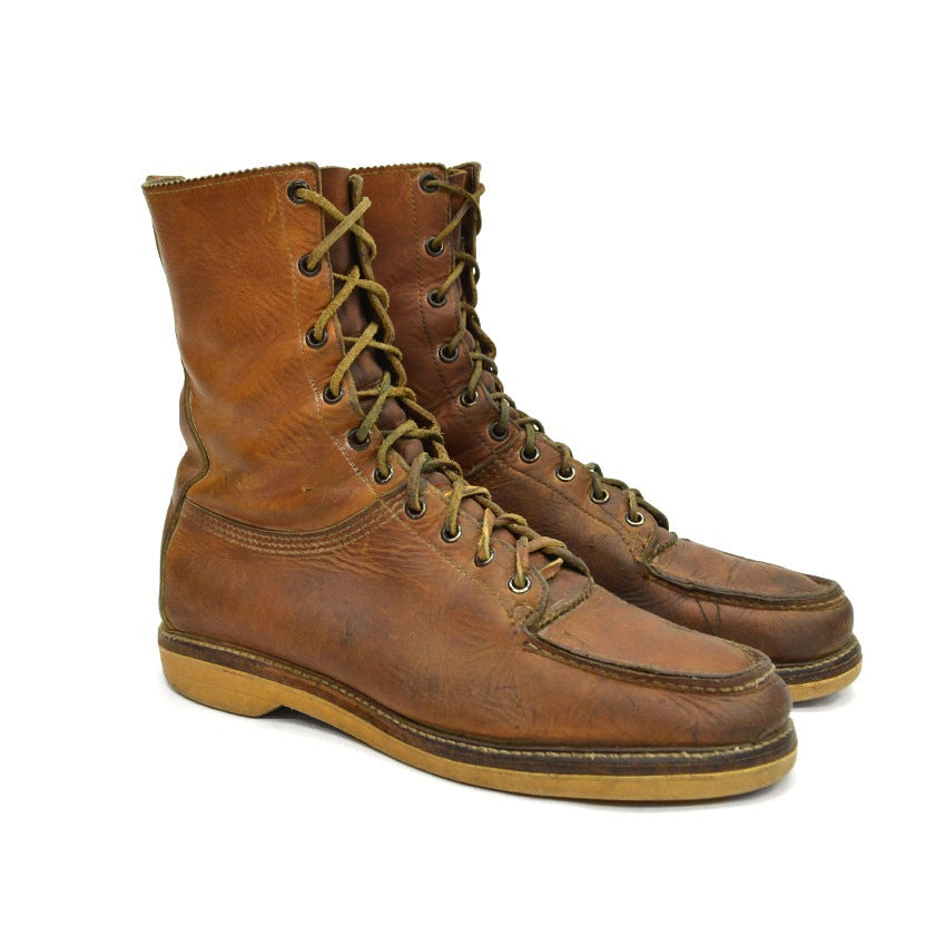 60's Chippewa Black Tag Moc Toe Work Boots... about 8 1/2