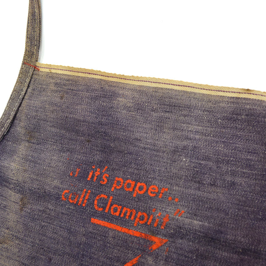 50's~ 'Clampitt Paper Co.' Denim Apron...