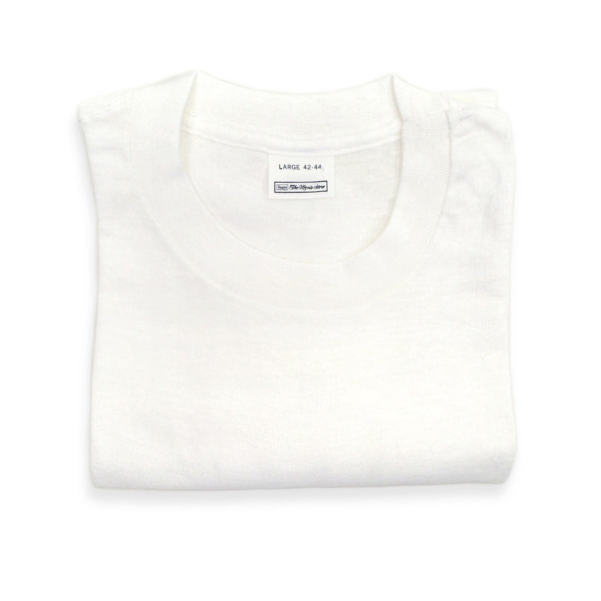 Sears Deadstock Plain T-Shirt White ... L