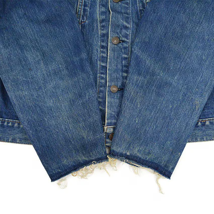 60's Levi's 70505 BIG-E Denim Jacket Cuff Cut!! ... Actual size 44