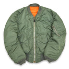70's USAF MA-1 MIL-J-8279E ALPHA-made 1972 Flight Jacket... L