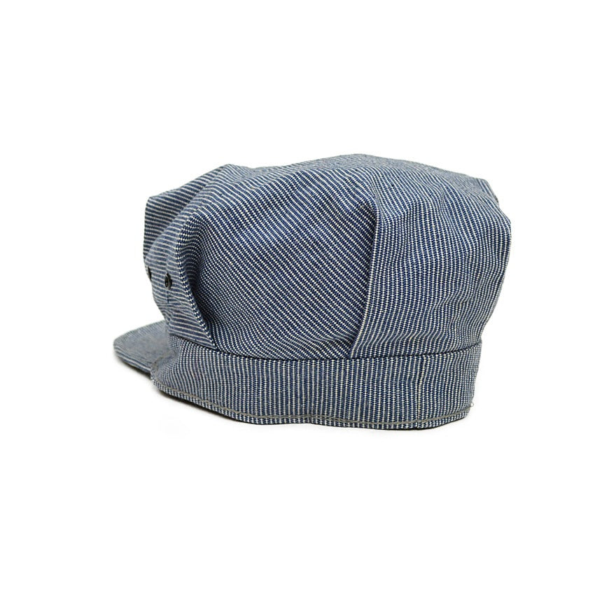 40's~ ANTHONY'S SUPER BUCKHIDE PINSTRIPE WORK CAP...57cm