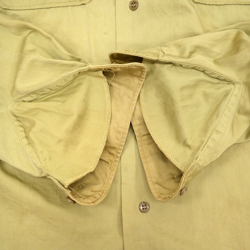 40's USAAF ww2 Pilot Officer Dress Cotton Shirt with CBI Patch...