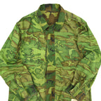 60's US ARMY ERDL Early Non-Ripstop Jungle Fatigue Jacket ... LR