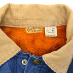 60's BIG SMITH Buckaroo Denim Jacket Orange Boa HIGE... 40