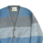 60's Atkinson THREE COLAR MOHAIR CARDIGAN... L