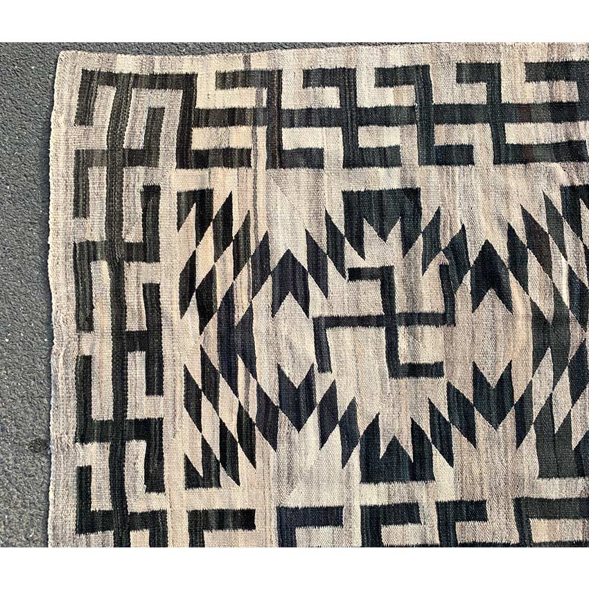Circa 1920's Early Navajo Rug Whirling Logs Swastika 3 ...