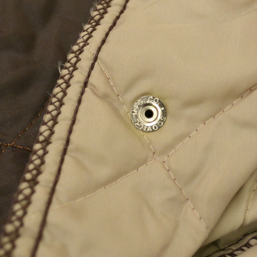 60's~ SEARS ROEBUCK Ted Williams Dark Brown Quilting Pants...