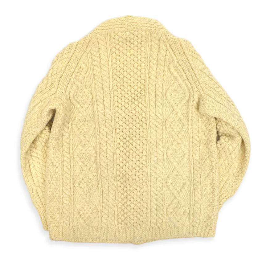 70s Kennedy of Ardara Aran knit cardigan, made in Ireland...