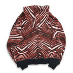 ~90's ZUBAZ NFL Zebra Print Sweat Hoodie ... M