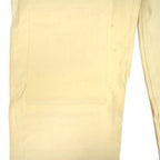 1970s Deadstock Lee Off-White Overalls, Double Knee, with Apron, Lot.C44SB ... W40 L30