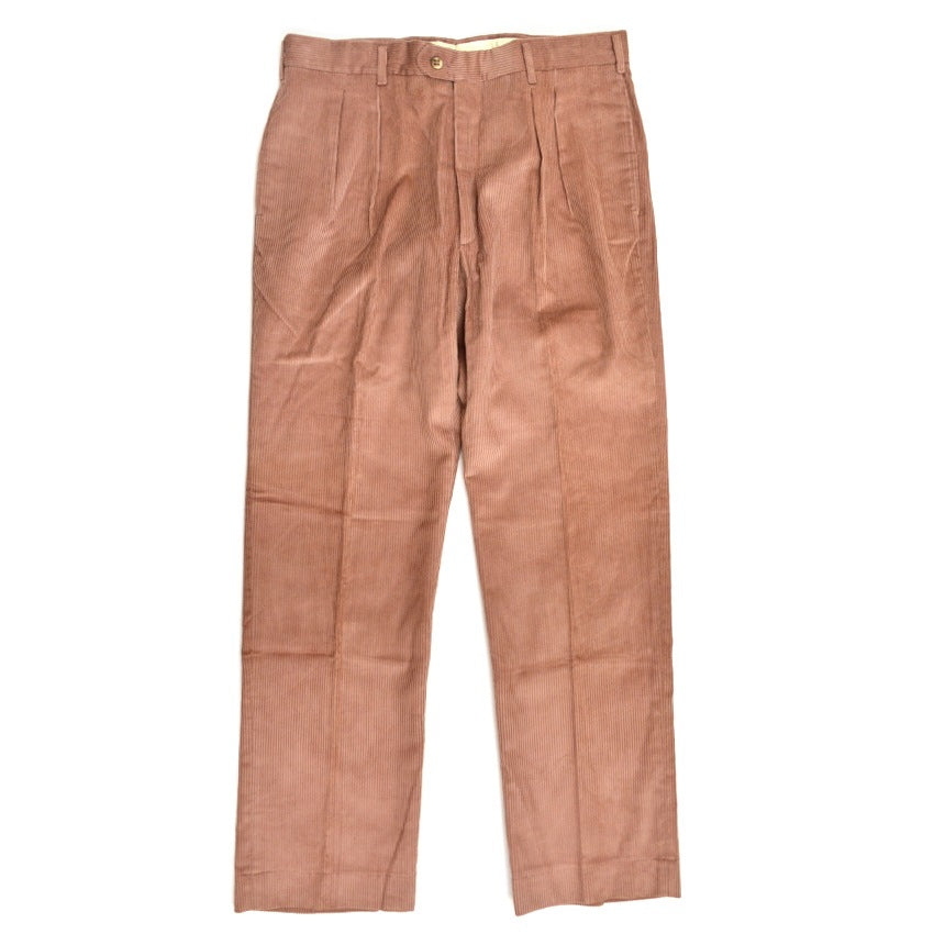 1990's Deadstock HAGGER Thick Pink Corduroy Slacks... W33 L32