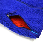 1990's PATAGONIA DEEP PILE CLASSIC RETRO CARDIGAN COBALT ... XS