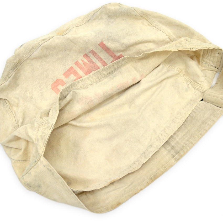 c.1950's NEWS-TIMES DELIVERY BAG WITH STENCIL...
