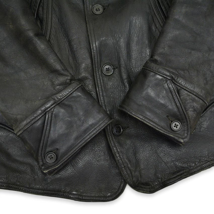 1930's H&L BLOCK HORSEHIDE CAR COAT...