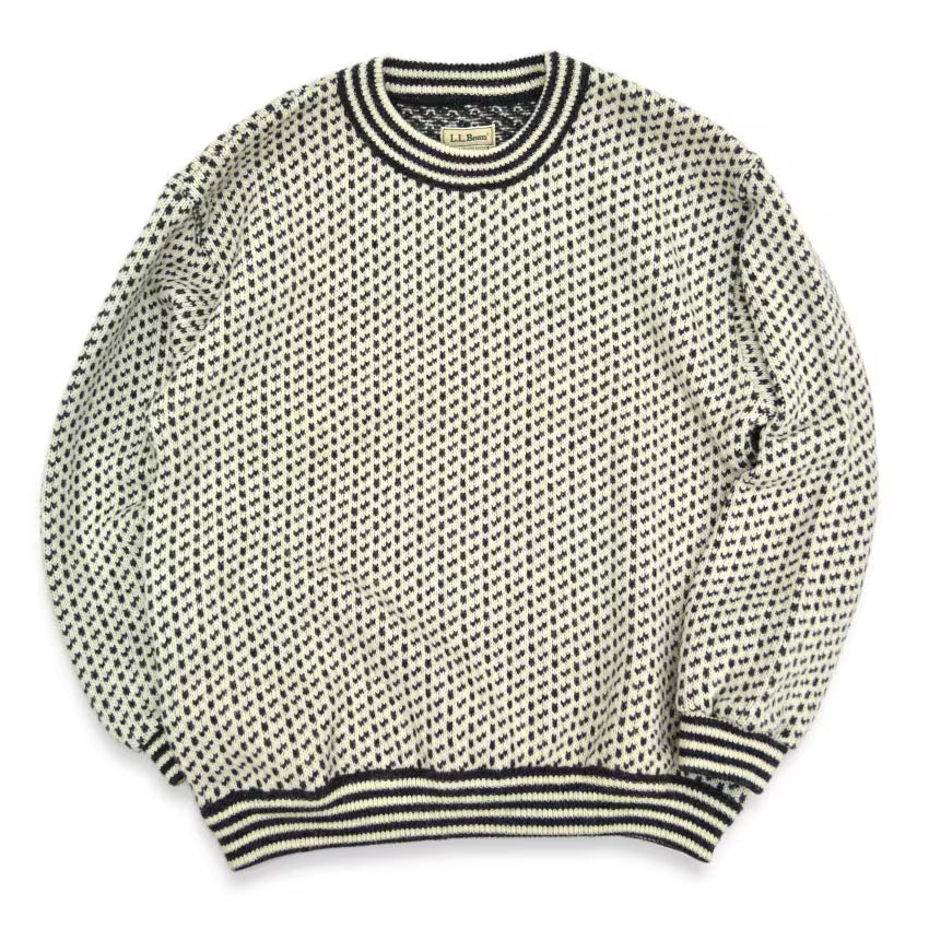 1980's〜 L.L.BEAN Birdseye Norwegian Sweater ... XL