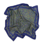 1940's~ OLD PAISLEY BANDANA NAVY both ears...