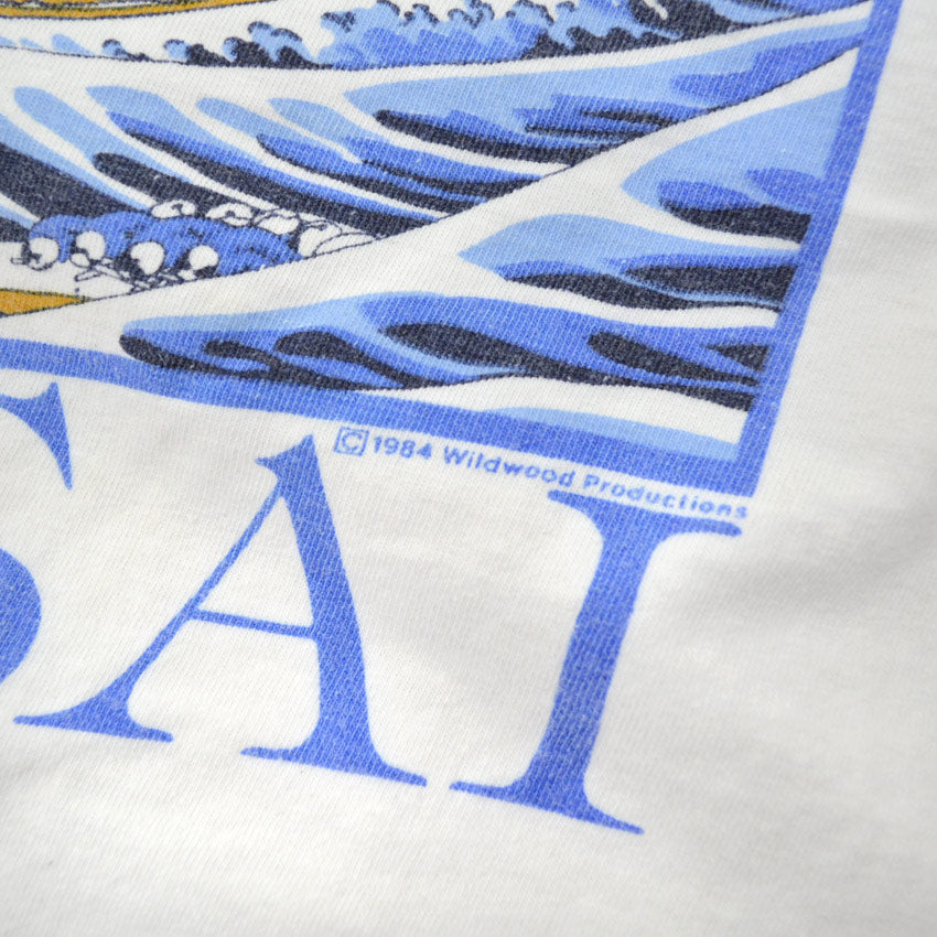 1980's wildwood productions 北斎 神奈川沖波裏 T-shirt ... L