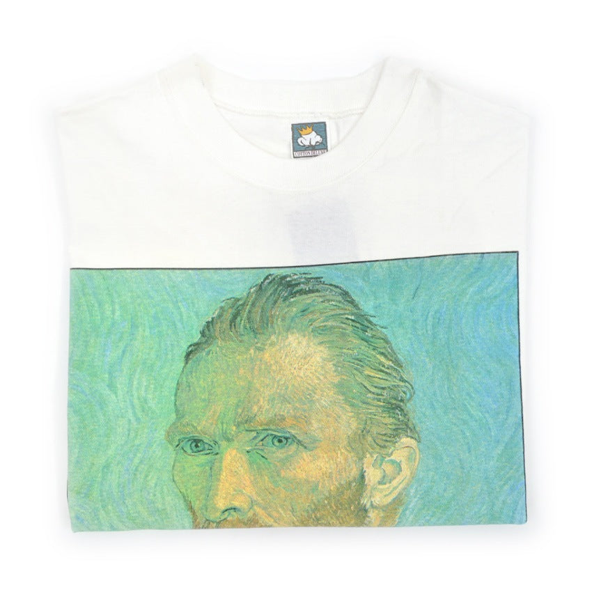 1990's Deadstock anvil ゴッホ 自画像 T-shirt ... L