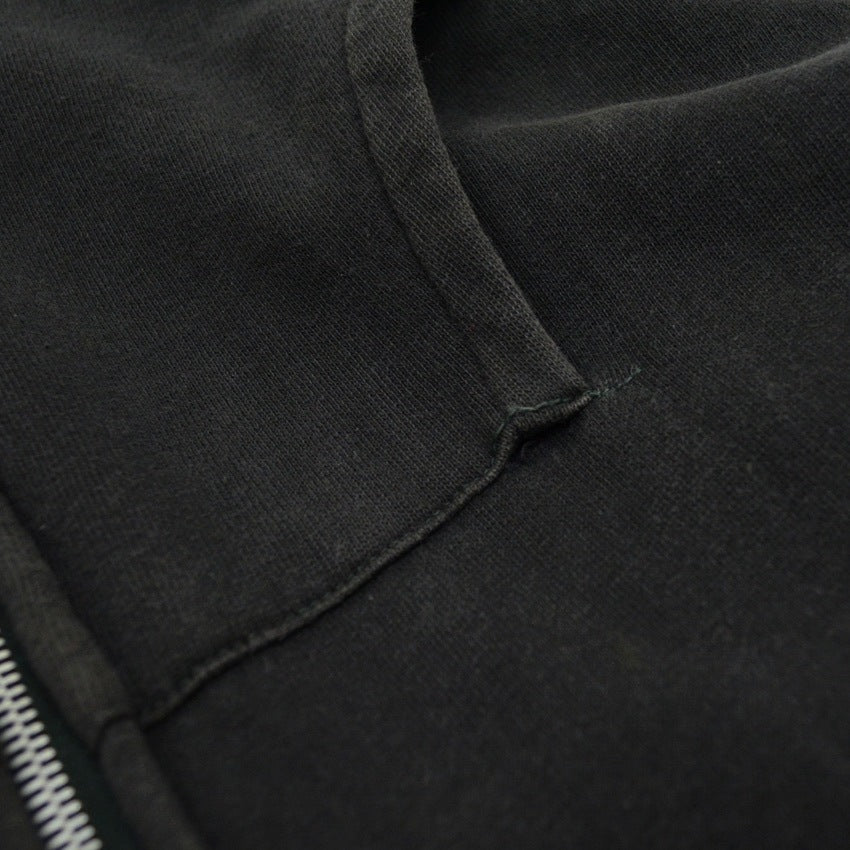 1960's〜 BLACK ZIP UP SWEAT HOODIE ...