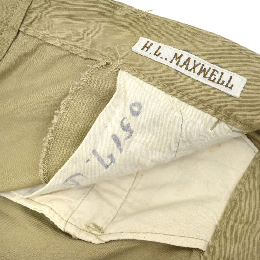 1950's USMC OXFORD SHIRT & KHAKI CHINO TROUSERS...