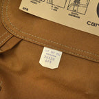 1970's Deadstock CARHARTT BROWN DUCK DOUBLE KNEE OVERALL...W36 L28