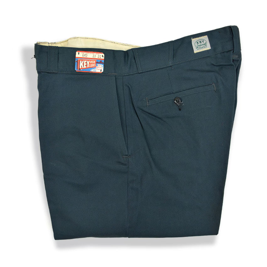 1960's DEADSTOCK KEY WORK PANTS... W33 L31