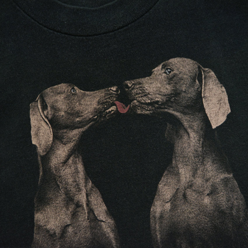 1990's FRUIT OF THE LOOM WILLIAM WEGMAN FOTOFOLIO T-SHIRT ... XL