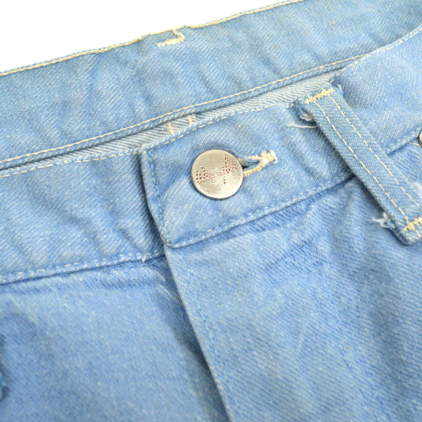 1960's Wrangler 22MWZ Sax Blue Denim Pants... W32 L28