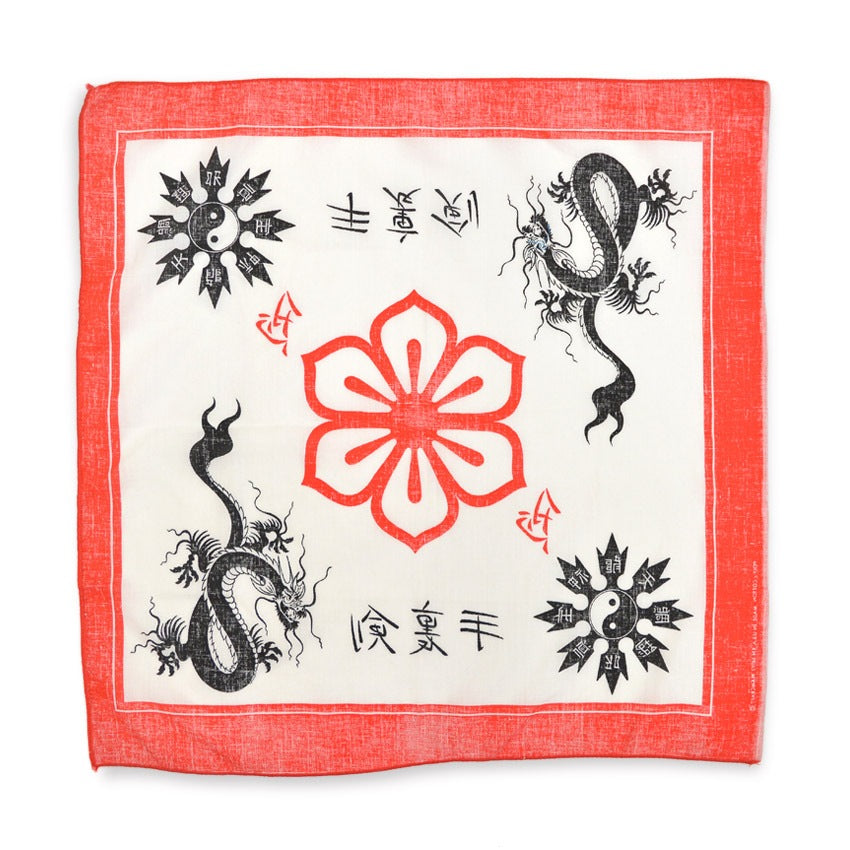 〜1980's WAMCRAFT 手裏剣 龍 陰陽 BANDANA ...