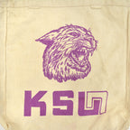 ~1980's~ KSU WILDCATS CANVAS TOTE BAG...